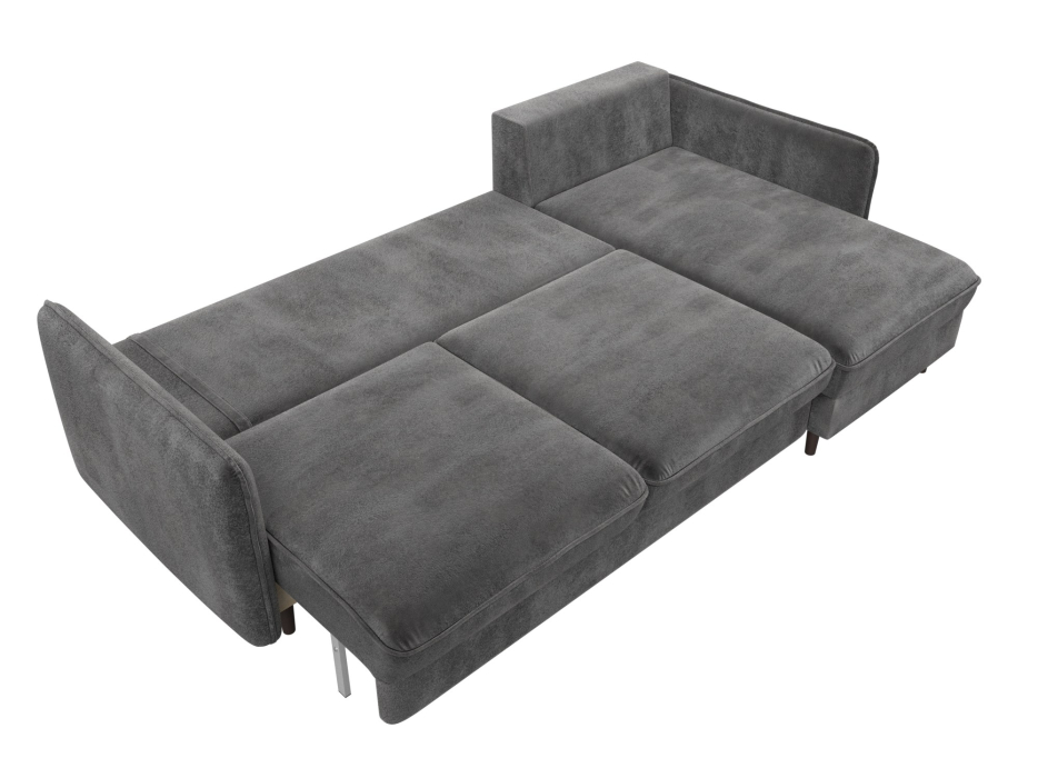 Диваны угловые в гостиную, Диван угловой Лига-064 НПБ угол универсальный, велюр TOWER