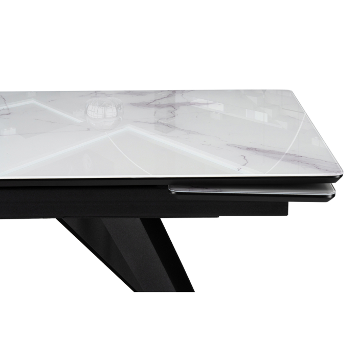 Обеденные столы, Стеклянный стол Дарвин 140(200)х80