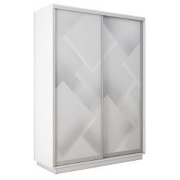 Шкаф-купе Экспресс 2-х дверный Фотопечать Квадрат Стекла 160х45х220