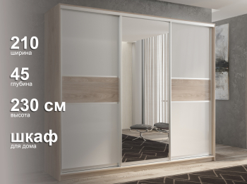 Шкаф-купе 3х дверный Кааппи 10 210х45