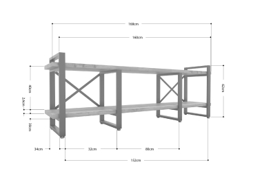 Тумба под ТВ Айсберг Лофт 160 белый
