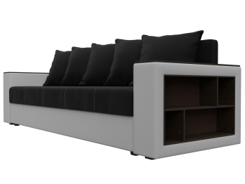 Диван прямой Дубай Лайт, микровельвет/экокожа