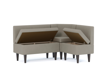 Диван кухонный угловой Лео, велюр