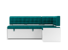 Кухонные уголки, Диван угловой кухонный Ганновер (Бархат) 176х82х104 см