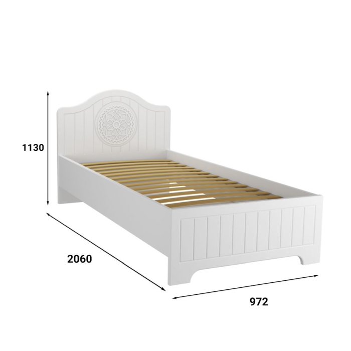 Кровати 90х190, Кровать Монблан МБ-66К (1900х900)
