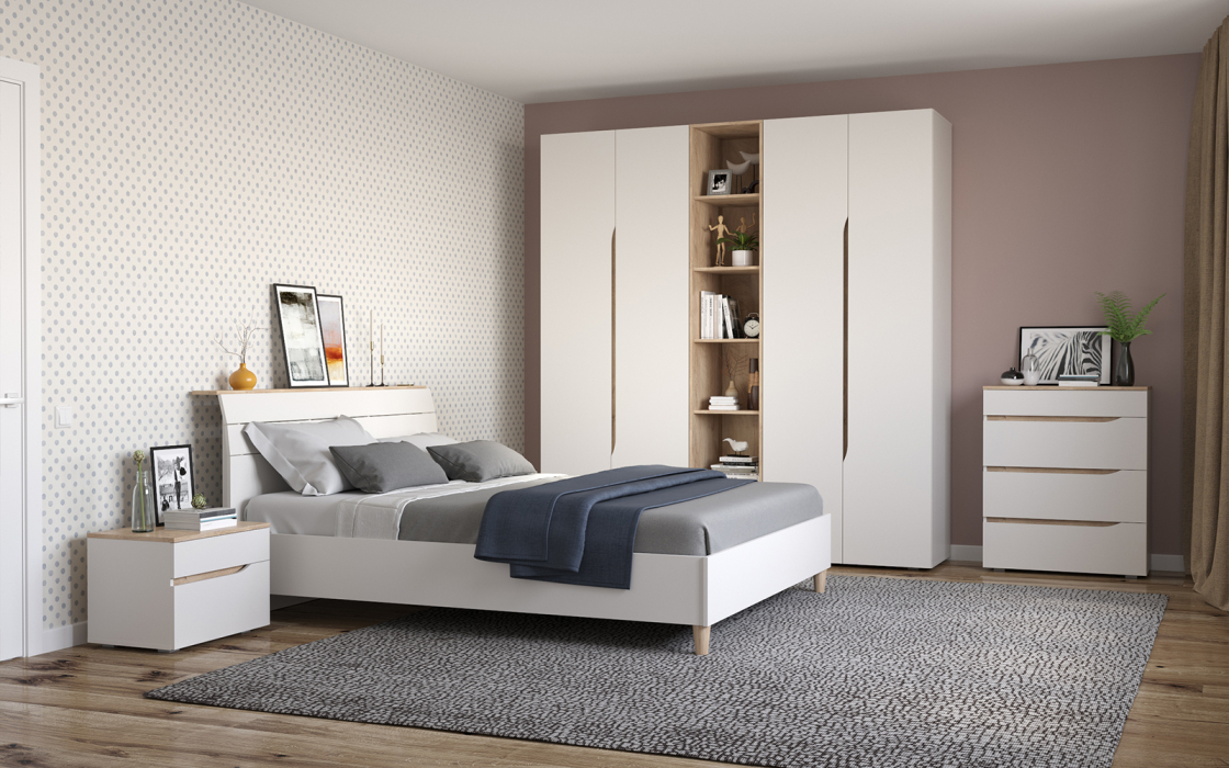 Спальные гарнитуры, Мебель для спальни Муссон № 15 кровать на 1600