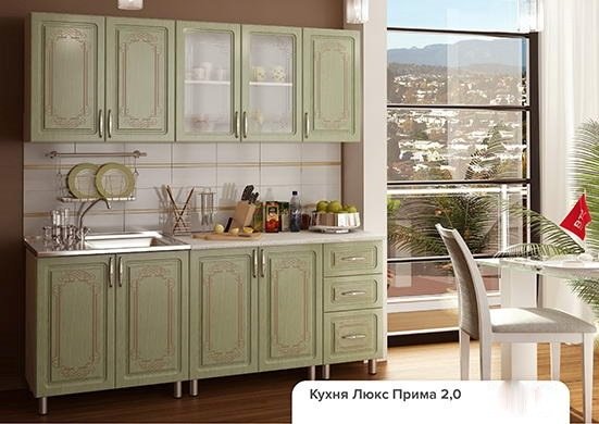 Кухонные гарнитуры, Кухня готовое решение Прима Люкс 2,0