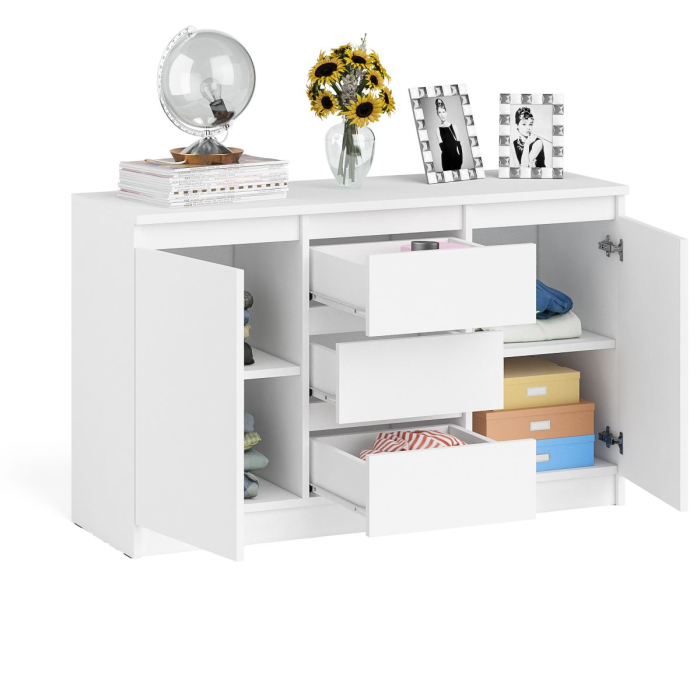 Комоды, Комод-тумба три ящика и две дверки Мори МК1200.3