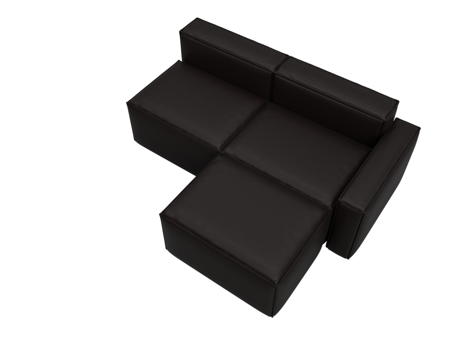 Диваны угловые в гостиную, Диван угловой модульный Лига-063 угол правый, экокожа GRIFON