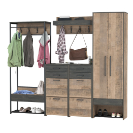 Прихожая модульная в стиле лофт Трувор № 238