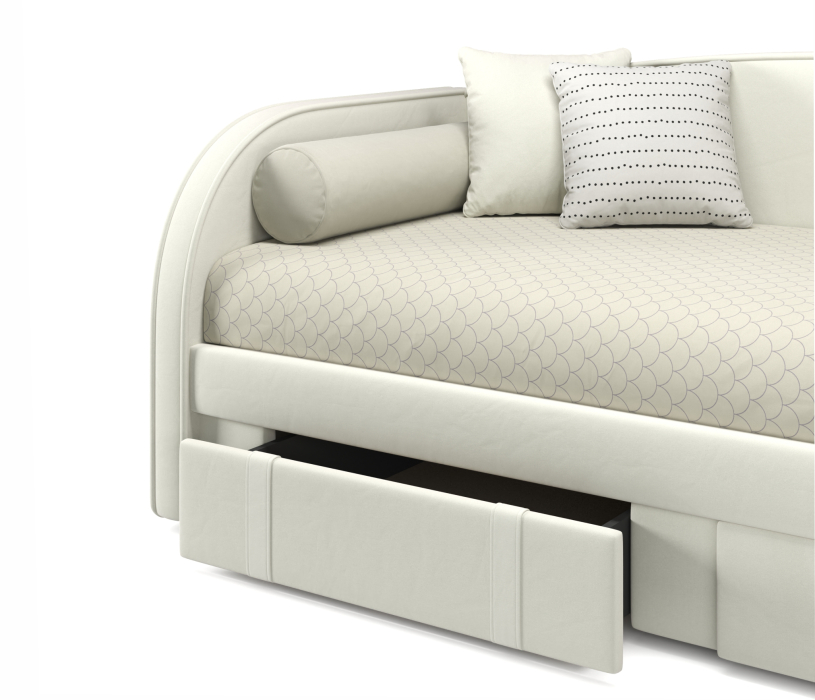 Кровати, Мягкая кровать Elda 900 с ортопедическим основанием и матрасом PROMO B COCOS