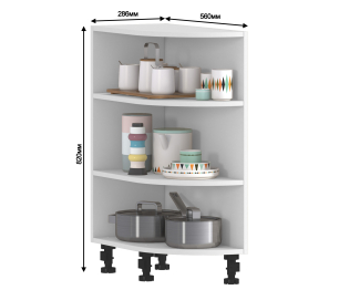 Шкаф-Стол торцевой Регина РСТ-30 Белый