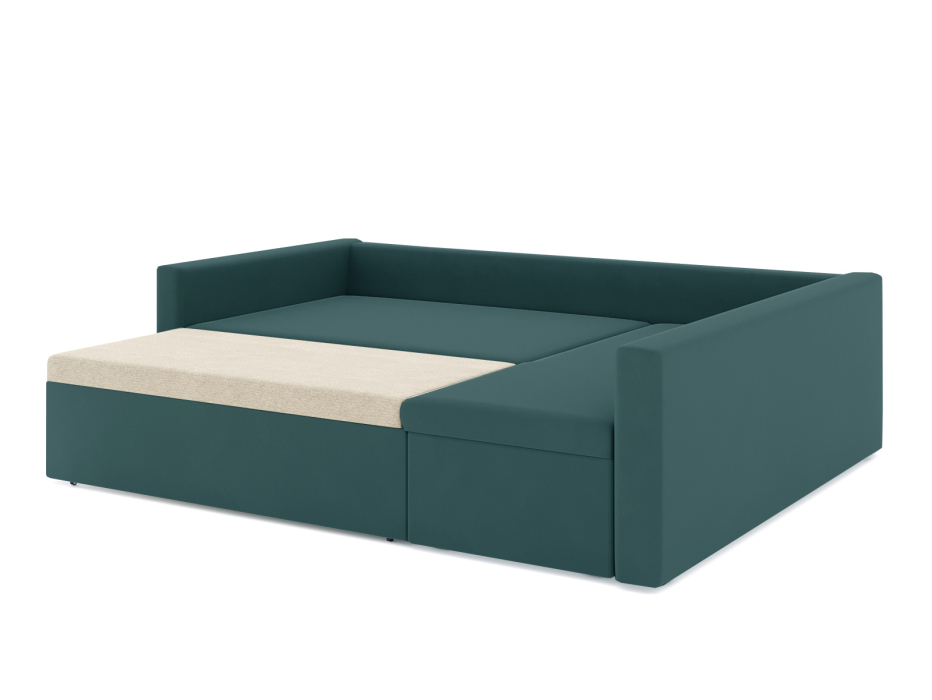 Диваны угловые в гостиную, Диван-кровать угловой Мансберг дельфин, велюр