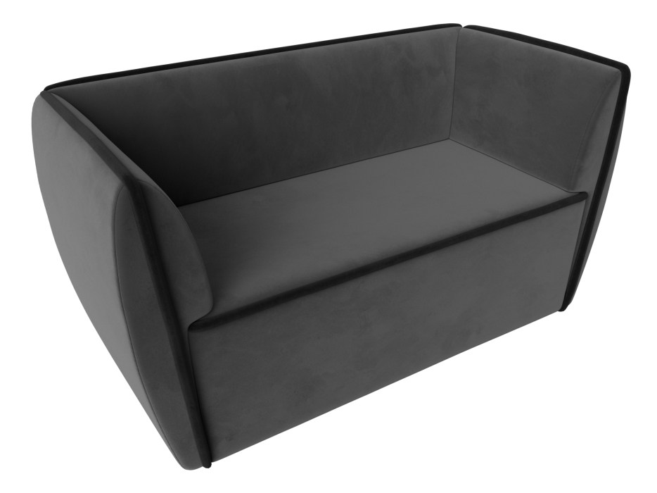 Дизайнерские диваны для гостиной, Прямой диван Бергамо 2-х местный, велюр