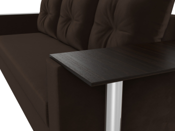 Диван прямой Атланта со столом справа, микровельвет