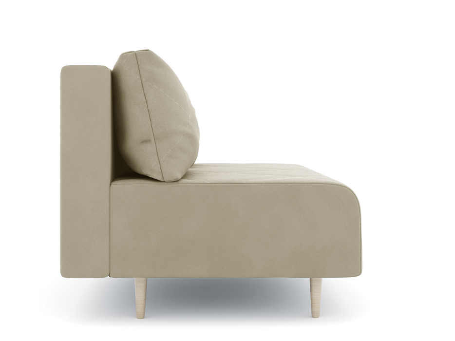 Дизайнерские диваны для гостиной, Диван прямой нераскладной Милли мини 2-х  местный без подлокотников, велюр