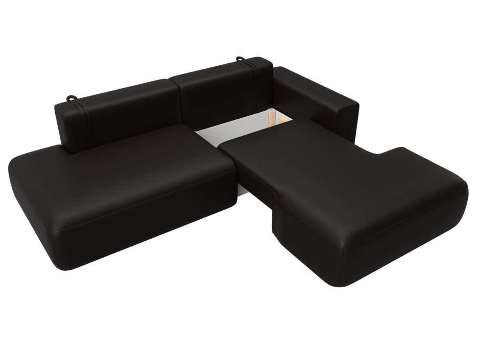 Диваны угловые в гостиную, Диван угловой Лига-036 НПБ Модерн правый угол, экокожа GRIFON 