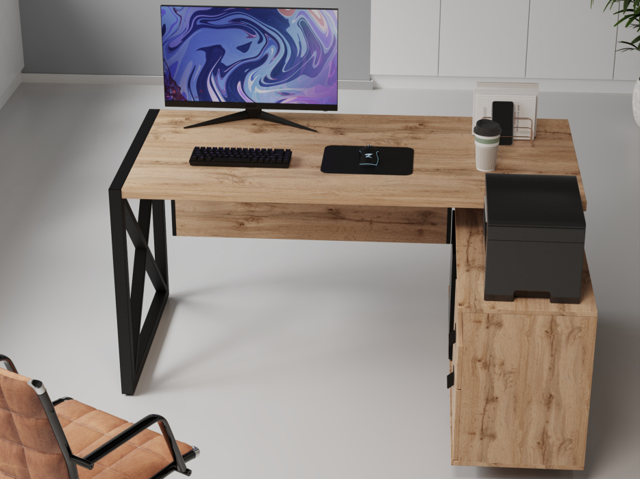 Угловые, Стол рабочий универсальный Калифорния Хардвиг СР01 ЛДСП