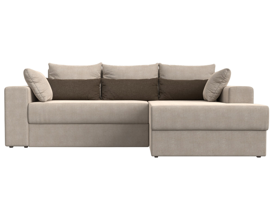 Диваны угловые в гостиную, Угловой диван Майами правый угол, рогожка