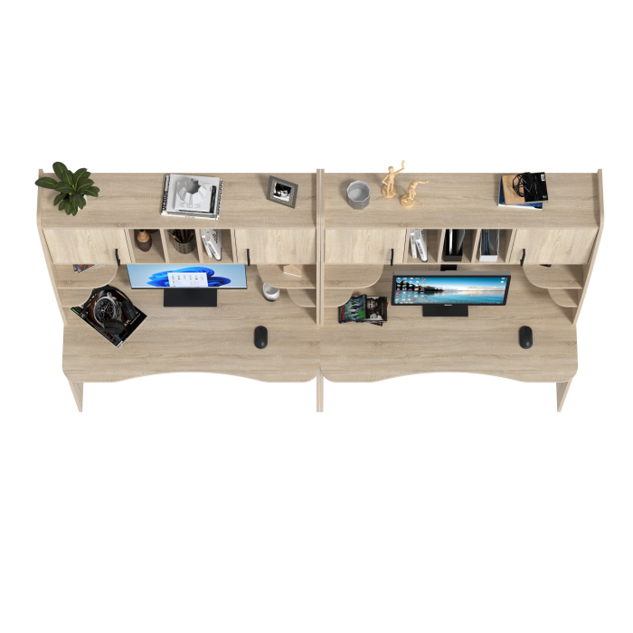 Прямые компьютерные столы, Компьютерные столы для двоих человек Бета