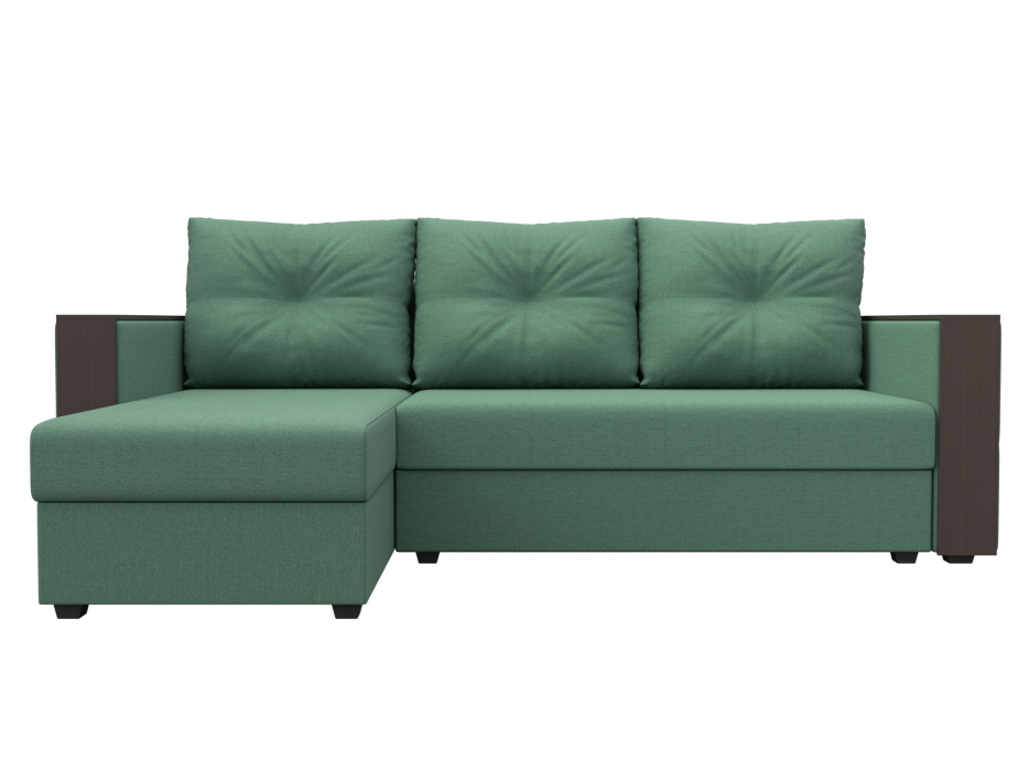 Диваны угловые в гостиную, Диван угловой Валенсия Лайт левый угол, рогожка Амур