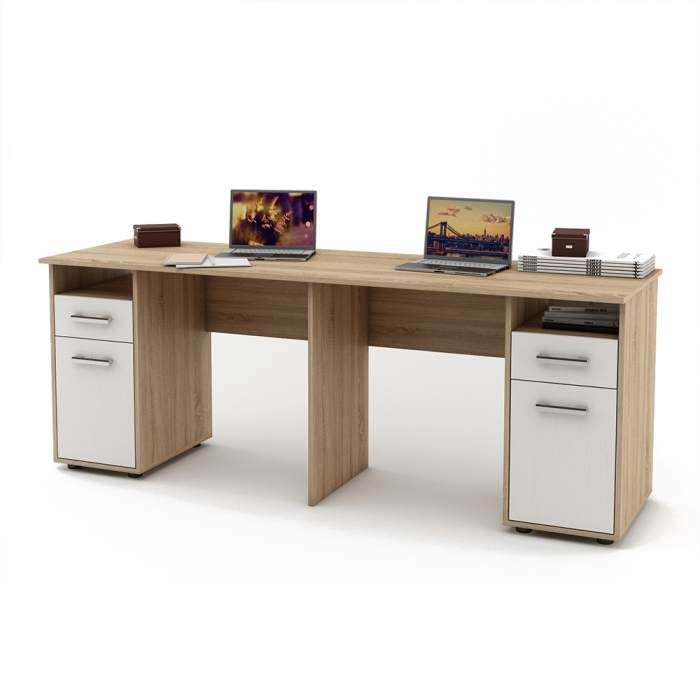 Прямые, Письменный стол для двоих Остин-17