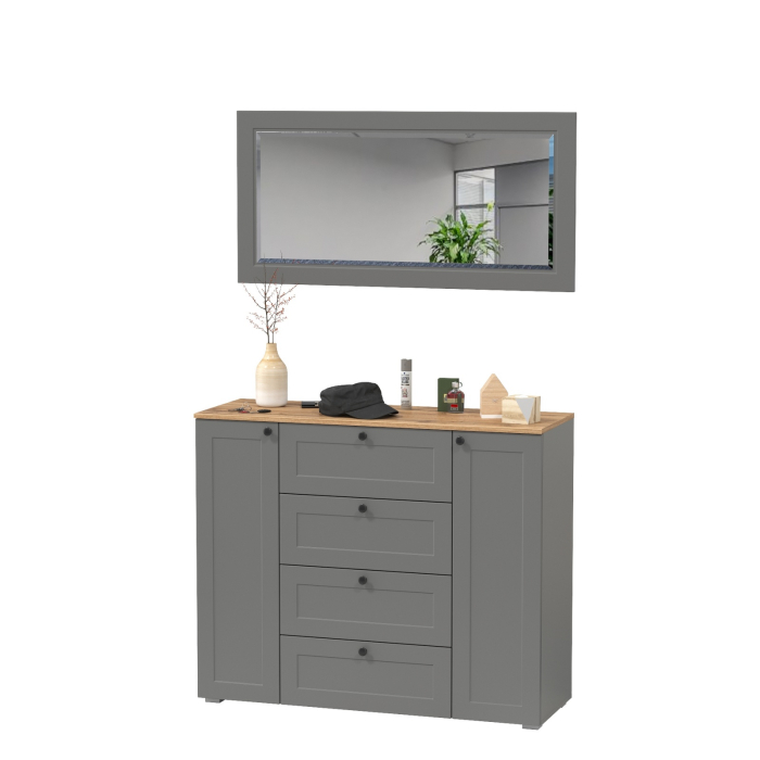 Прихожие, Большой комод с зеркалом Остин