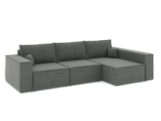 Диваны угловые в гостиную, Диван-кровать угловой Фостер Лофт, еврокнижка рогожка