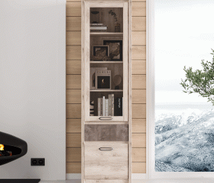 Шкаф с витриной 1V1D1S, JAZZ