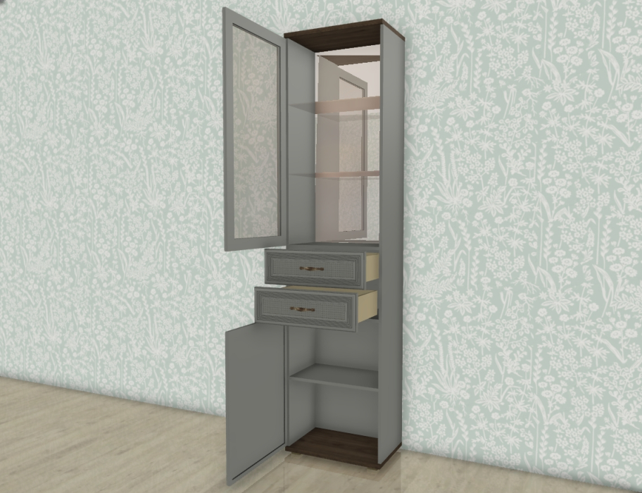 Шкафы одностворчатые, Модульная система Карина Шкаф ШК-1047