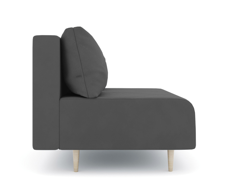 Дизайнерские диваны для гостиной, Диван прямой нераскладной Милли мини 2-х  местный без подлокотников, велюр