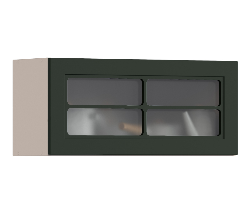 MODERN, MODERN шкаф навесной со стеклом 1 дв 80х36 см