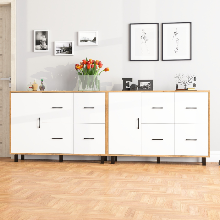 ТВ-тумбы, Два комода РВК 125-1204 с дверкой и 4-мя ящиками