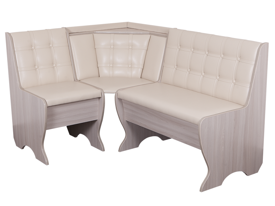 Кухонные уголки, Кухонный уголок Стиль 19Л Ясень шимо светлый