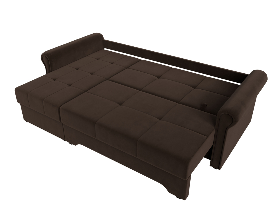 Диваны угловые в гостиную, Угловой диван Леон левый угол, микровельвет