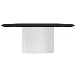 Стол Барон О 200 х 90 (белые ноги)