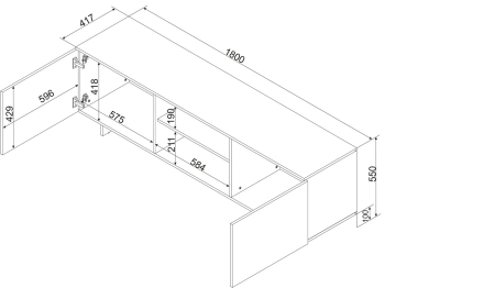 Тумба ТВ Алма-1