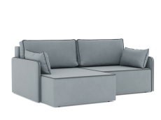 Диваны угловые в гостиную, Диван-кровать угловой еврокнижка Блюм, велюр