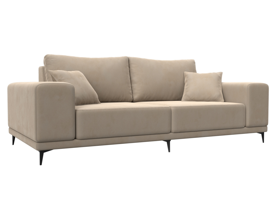 Диваны кровати со спальным местом, Прямой диван Льюес, велюр