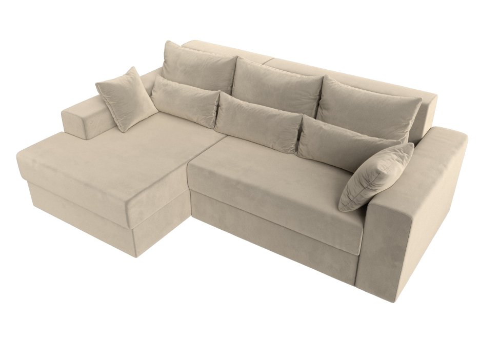 Офисные диваны, Угловой диван Майами левый угол, микровельвет