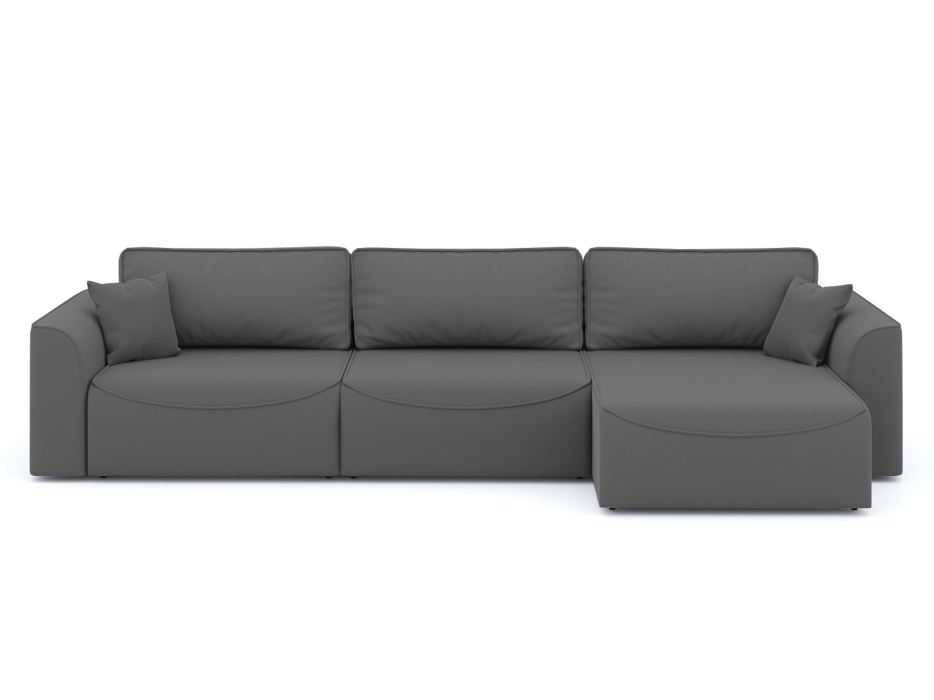 Диваны угловые в гостиную, Диван-кровать угловой Рафаэль 3 секции еврокнижка НПБ, велюр