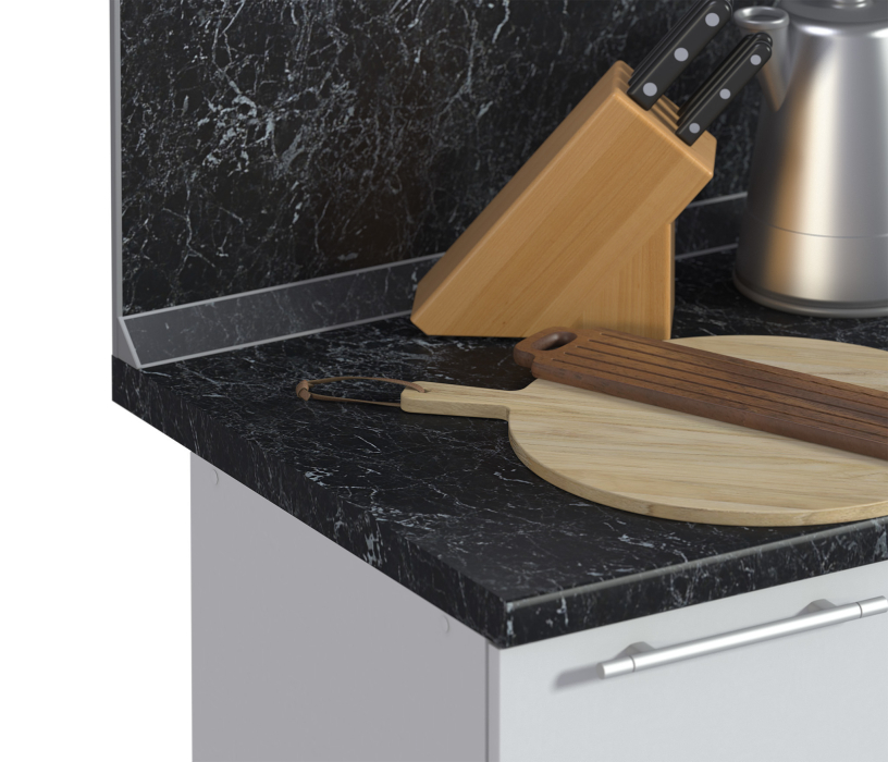 Столешницы, Столешница R5 38*2480*600 Черный Мрамор в упаковке