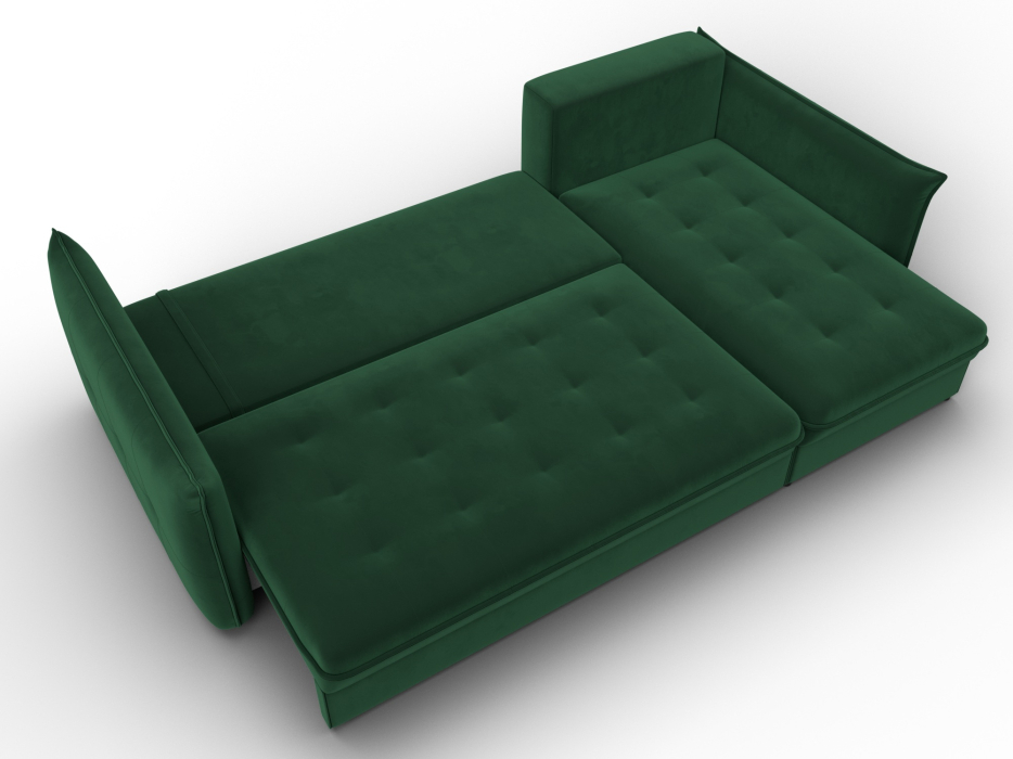 Диваны угловые в гостиную, Диван угловой Лига-100 НПБ угол универсальный, велюр SEVEN