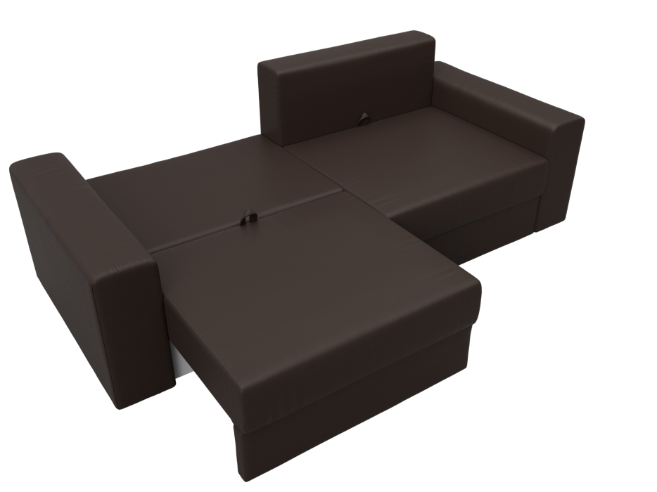 Диваны выкатные, Диван прямой Майами, экокожа