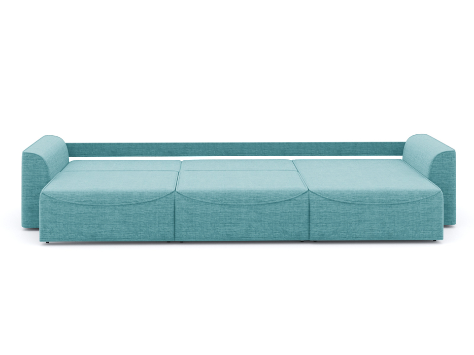 Диваны угловые в гостиную, Диван-кровать угловой Рафаэль 3 секции еврокнижка НПБ, рогожка