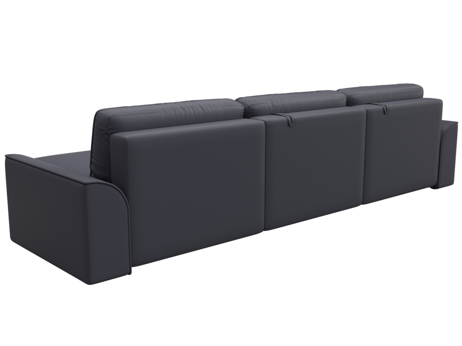 Диваны угловые в гостиную, Диван угловой Лига-048 НПБ лонг, экокожа GRIFON