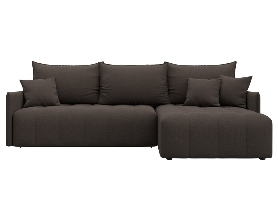 Диваны угловые в гостиную, Диван угловой Лига-054 НПБ угол универсальный, рогожка Амур