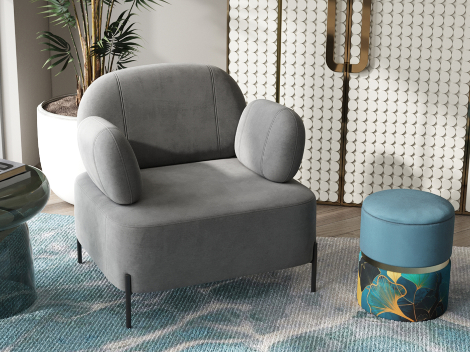 Кресло для отдыха, Кресло STOOL GROUP Кэнди с подлокотниками Велюр