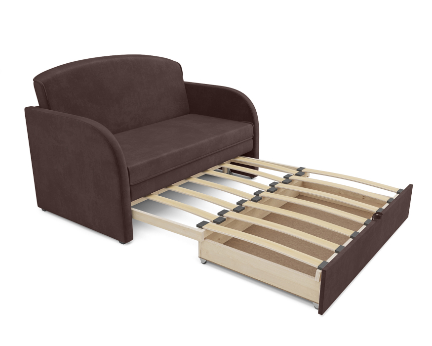 Диваны кровати со спальным местом, Диван прямой выкатной Малютка (Велюр)