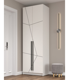 Шкаф для одежды 67.14 Брандо (2-х дв.) МДФ Геометрия